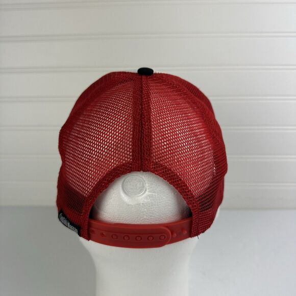 Captain Morgan LET'S GET YACHTY Scrambled Eggs Trucker Cap Mesh Hat Red Black - Picture 5 of 9